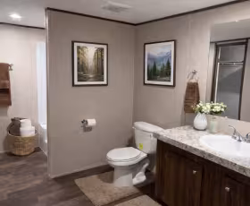 Clean bathroom in Boone student housing near Appalachian State University
